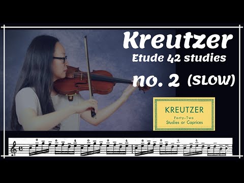 [Kreutzer Violin Etude] No. 2 (Slow Tempo) ,크로이쩌 바이올린 에튀드 2번 (느린템포)