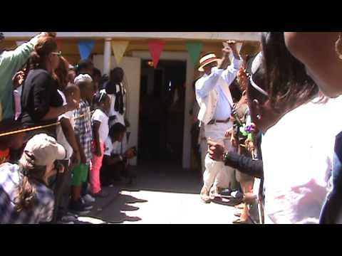 Coming out the door: Old &amp; Nu Style Fellas 2013 Second Line Parade with Hot 8 Brass Band